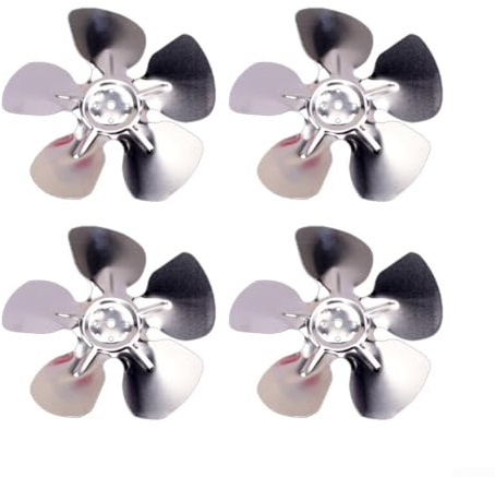Aluminium Fan Blades, Condenser Cooling Fan With 4 Blades, Fan Propeller, Compatible With Multiple Motor Types(200mm)