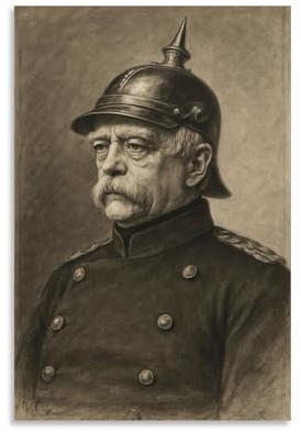 Otto Von Bismarck Poster, 1 Leinwand, Wandkunst, Bild, Drucke, hängende Foto-Dekoration, Heimkunstwerke, 40 x 60 cm