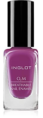 INGLOT O2M Breathable Nail Enamel 428 Violet 11 ml | Rich, even colour with a glossy, long-lasting finish; fragrance-free, alcohol-free, preservative-free
