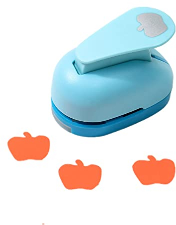 ODETOJOY Papierstanzer Apfel, Stanzer Frucht, Motivstanzer Apfel, Ausstanzer Motivlocher für Papier Karton Geschenk Basteln Scrapbooking Fotos Grußkarten (Zufällige Farbe)