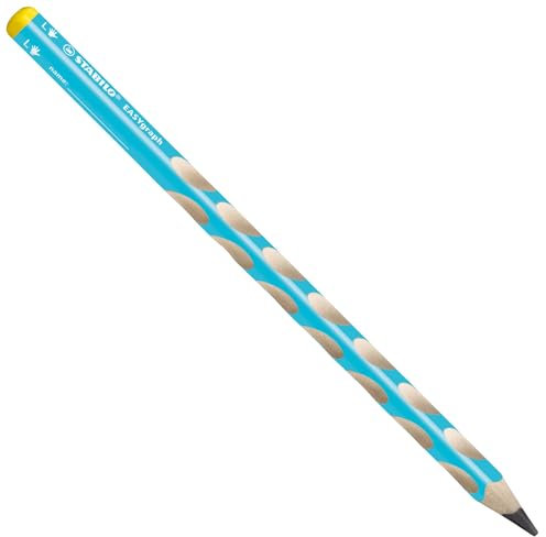 Ergonomischer Dreikant-Bleistift für Linkshänder - STABILO Easygraph in blau - Einzelstift - Härtegrad B