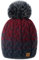 MFAZ Morefaz Ltd Damen Herren Winter Beanie Strickmütze Mütze Wurm Fleece Bommel Fashion SKI (Dark-Grey Burgundy)