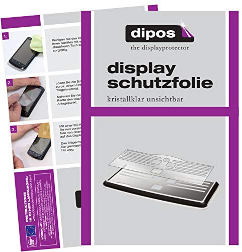 dipos 2x Displayschutzfolie klar für Philips EP5346/10 Tropfblech | Passt perfekt, Ultra-Dünn, kratzfest, blasenfrei, Case-Friendly, hüllenfreundlich, Fingerprint-kompatibel, selbstklebend