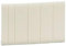 Obturateurs blancs 5 modules fractionnables Pragma - lot de 10
