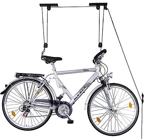 Fahrradlift e-Bike | Fahrradaufhängung für die Garage mit Deckenlift | Fahrradaufzug | Halterung Seilzug Deckenmontage bis 20kg
