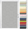EFIXS Thermorollo Mini - 17 mm - Breiten: 40-100 cm - Höhen bis 220 cm - Hier: 40 cm x 150 cm (Stoffbreite x Höhe) - Melange (064) - OHNE Bohren & verstellbare Klemmträger & Magnete