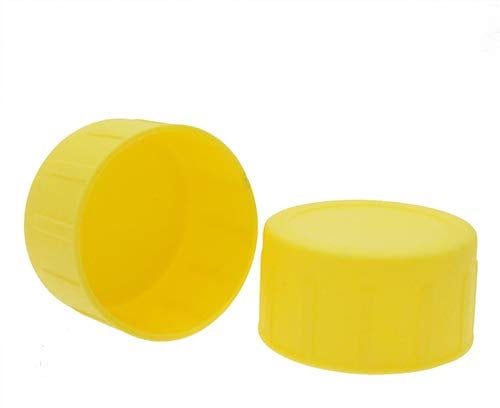 Scaffold End Caps, Scaffolding Caps, Pole Caps, Tube End Caps, 48.3mm Caps, Colour Caps, Roof Guttering Cap (50, Yellow)