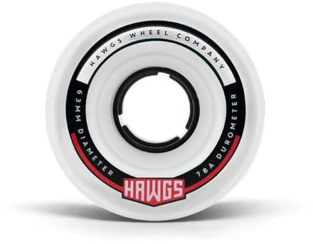 LANDYACHTZ Chubby and Fatty Hawgs Räder, 60 mm/63 mm, 78a [mehrere Farben] (Weiß, 63 mm)