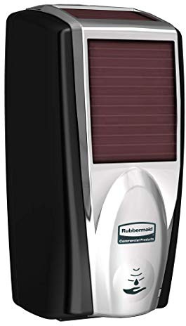Rubbermaid 1980826 Lumecel Seifenspender, Kunststoff, Schwarz/Chrom