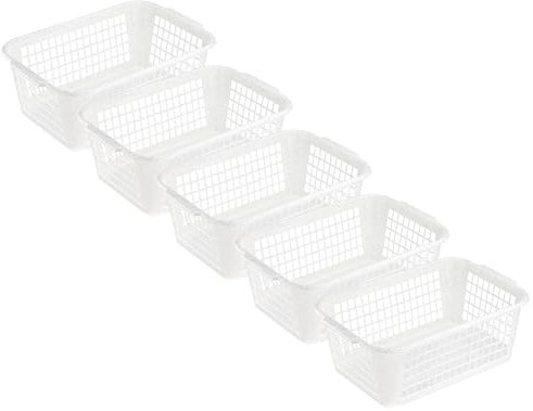 MiraHome Aufbewahrungskorb 28x20x11cm 4L 5er Set – Allzweckkorb aus robustem Plastik (BPA-frei) – Aufbewahrungsbox für Küche & Bad – Perfekter Korb für Aufbewahrung – Granit