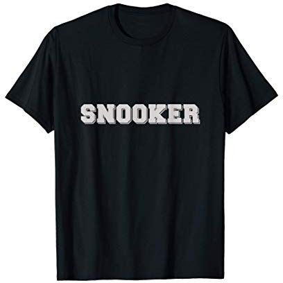 Snooker Fanartikel Pool Billard Schriftzug für Billardspiler T-Shirt