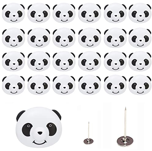 Fayemint 24PCS Cute Panda Bettbezug Greifer, Panda Bettdecken Clips, Bettdeckenbezug-Clips Kunststoff, mit Bringen Sie Einen Entsperrer, für Kunststoff Bettdeckenhalter Bettlaken Matratze…