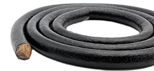 DUNGS Braun 8mm Rund Kuhfell Echtes Lederband Echte Schnur für DIY Armband Schmuckherstellung Kunsthandwerk