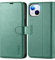 TUCCH Case for iPhone 13 Mini (5.4) 2021 5G, Magnetic PU Leather Protective Wallet Folio Case with RFID Blocking Bank Card Slots Kickstand[Shockproof TPU]Compatible with iPhone 13 Mini, Myrtle Green