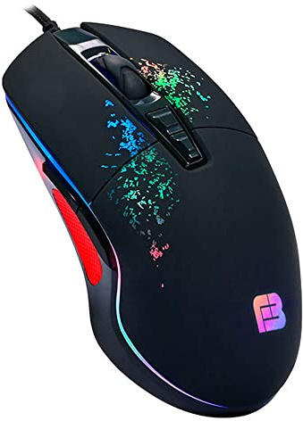 BigBuy Home Gaming-Maus Blackfire BFX-195 RGB LED Schwarz
