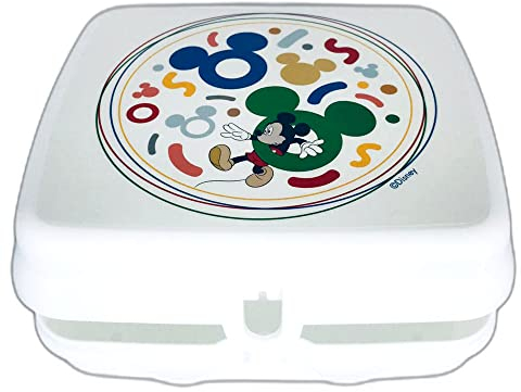 Tupperware to Go Twin Eco+ Motiv Mickey Mouse Minnie Disney weiß bunt Brotdose Sandwich Box Behälter Kindi Twin Kind Kindergarten Schule