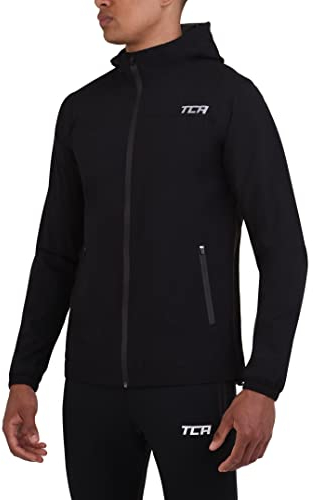 TCA AirLite 2.0 Veste de Course Imperméable pour Homme avec Poches Zippées - Noir, L