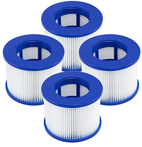 Hrozny Filterkartusche für Whirlpool, Clever Spa Filter 75 x 100 mm Whirlpool Filter Zubehör. (4Stücke)