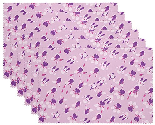 Iris Flowers Pattern Hitzebeständige Tischsets für Esstisch Set