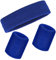 Schweißbänder Handgelenk Schweißbänder Stirnband Set Sport Wristbands Headbands 3 Stück,Sport Schweißband Armband Stirnbänder für Fußball Basketball Tennis Gymnastik (Blau)