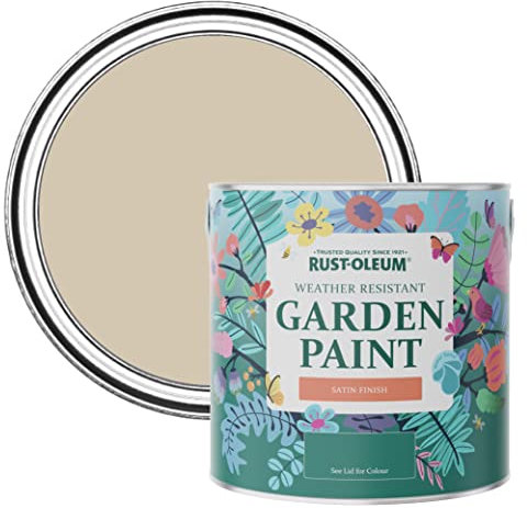 Rust-Oleum Beige Mould-Resistant Garden Paint In Satin Finish - Butterscotch 2.5L