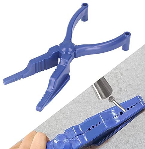 Akozon Nail Holding Pliers, Blue Nail Pliers Hammering Pilers Portable Nailing Holder Hammering Pliers Finger Protector Hand Tool for Safety Pliers