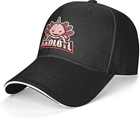 Herren Damen Baseball Cap Süßer Axolotl Outdoor Hut Reine Farbe Hip-Hop-Hut Mode Basecap Für Draussen Sport Golf