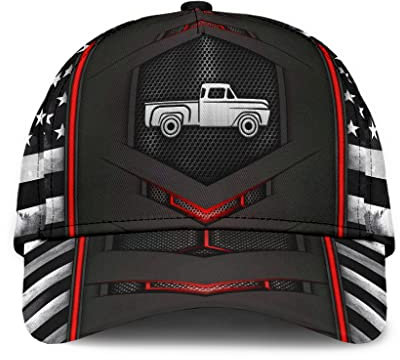 351 Baseballkappe Pickup-Truck-Rote Flagge Baseball Cap Sport Freizeit Basecap Outdoor Trucker Baseballcap Für Golf, Reisen, Teenager