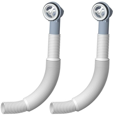 2Pcs Overflow Pipes, Kitchen Sink Waste Kit, Wash Basin Overflow Head Sink Overflow Head Overflow Pipe,Dia 26mm (Inner Dia: 21mm) 114mm Kitchen Sink Strainer,Sink Drain Pipe (Round)