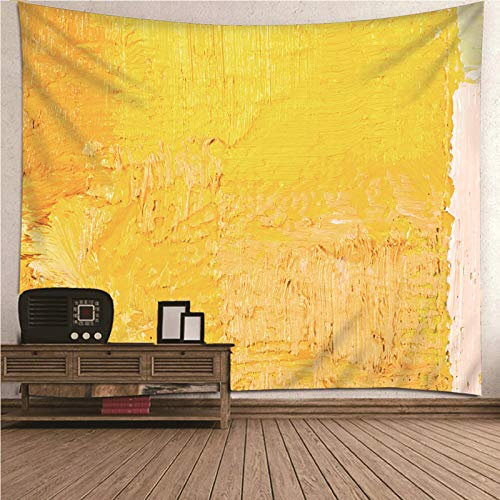 CEVAN Wandbehang Junge Wanddecke Groß Graffiti-Wand Wandteppich Psychedelic XXL Studio Roof Wanddekoration Kunst Dekorationen Decke Wandbehang Stoff Gelb 100x70cm