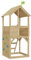 TP Toys - Treehouse Wooden Play Tower, With Panel Kit, Balcony, Wavy Slide With Slide Lock & Swing Arm. Two-storey Wooden Playhouse, Lookout Deck, Made From FSC Certified Wood - Age 3 Years+