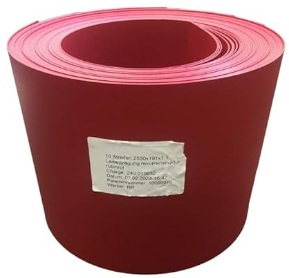 Sichtschutzstreifen 10 Stck. 25m aus PP 2530x191x1,1mm RAL 3003 rot PROFI-QUALITÄT