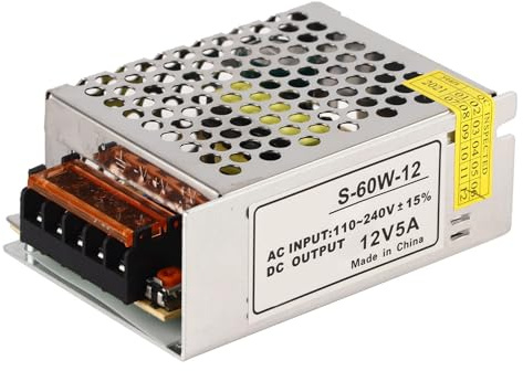5A 12V ACDC, Interrupteur régulé, Alimentation à Interrupteur régulé pour LED B08881bjk9, Convertisseur de Tension 12 AC DC Universel