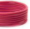 TheCable.Store 3 Core Round Red Flex Cable 0.75mm Vintage Fabric Braided (3 Meters)