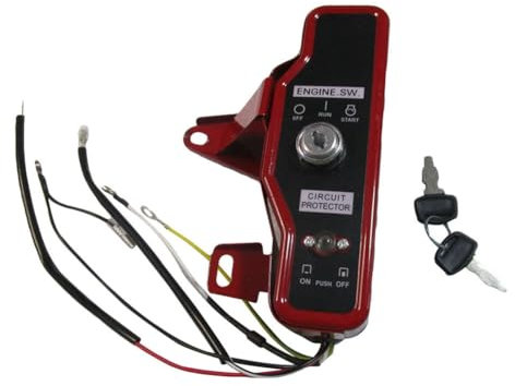 Jzoowar Gasoline Engine Water Pump F Electric Start Key Control Switch Control Box 168F/170F Tillage Engineering Machine Engine
