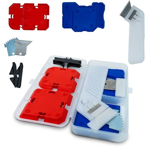 Tool Depot® Caulking Tool Kit, Silicone Sealant Finishing Set, Silicone Profiling Kit, Grout Sealing Smoother, Caulk Application Tool for Sink Joint, Bathroom, Floor, Window, Kitchen, Toilet