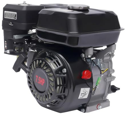 Groupe électrogène de secours à essence 4 temps silencieux 7,5 Hp 5,1 kW - Noir - Moteur à essence - Convient pour les appareils agricoles - Alimentation de secours, etc