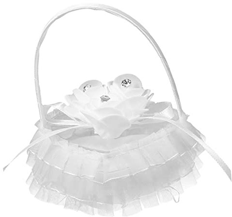 COLLBATH Ringkissen aus feiner Spitze für Hochzeit Verlobungsring Ringhalter Kissen für Hochzeit Dekoration