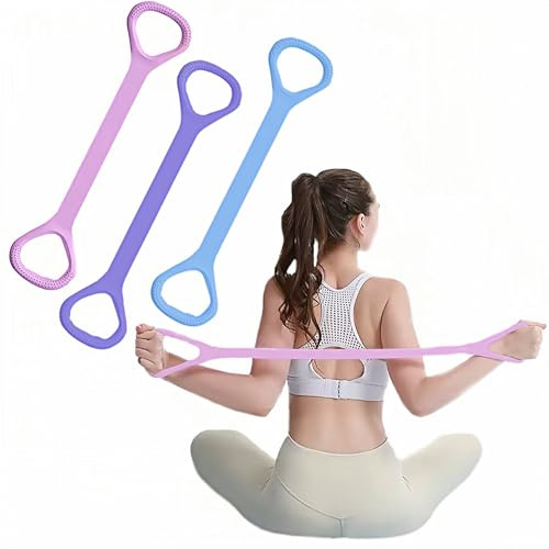 Nzwnxdtq Figure 8 Fitness Resistance Bands with Handles for Working Out
