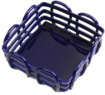 JBNCRYGD European Fruit Bowls Fruit Etagere Fruit/Vegetables Basket Bowl Display,Pastoral Ceramic Fruit Plate Living Room Decoration