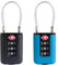 UP Security Luggage Locks TSA Approved 2 Pack, Small Padlock Combination, TSA Locks for Luggage, Cabel Combo Padlock with Code, for Suitcase, Backpack Zipper, Locker, Gun Case, Ammo Can (Black+Blue)