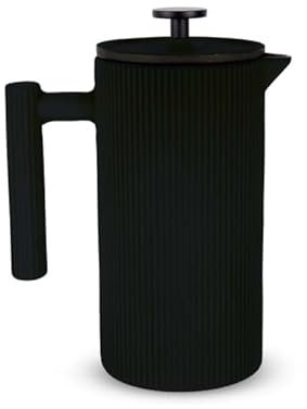 WD Lifestyle - Cafetera francesa de hierro fundido 850 ml (negro)
