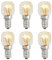 teashow 6 Pack Salt Lamp Bulb Oven Bulb 15W E14 Small Screw Bulb Scentsy Light Bulb Wax Burner Bulbs Fridge Bulb Pygmy SES Dimmable Incandescent Bulbs for Cooker Hood Microwave Sewing Machine