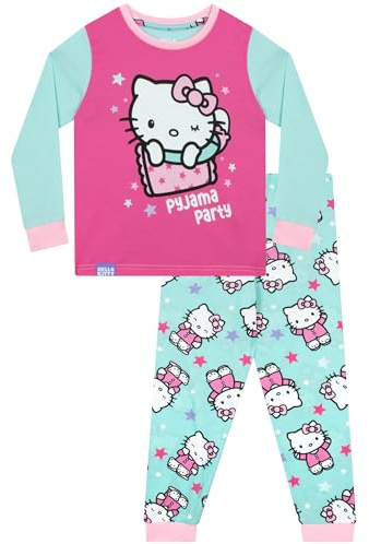 Hello Kitty Schlafanzug | Pyjama Mädchen | Schlafanzüge Für Mädchen | Mädchenschlafanzug | Rosa 116