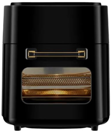 SUPER FOREST Digital Air Fryer 15L Visual Electric Oven with LED Screen 60°C-200°C Temperature Range Oil Free Cooking 360° heating circulation 1400W Toaster Oven for Kitchen Home Snack Bar black