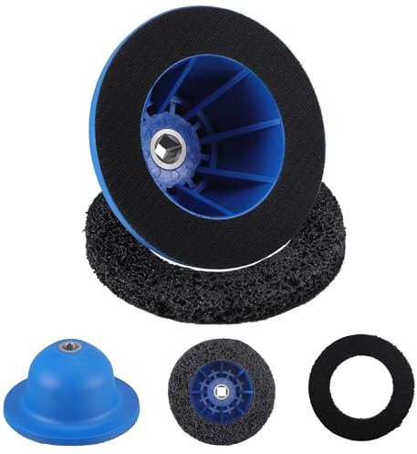 Dajidafu Radnabenschleifer Auto, 150 mm Radnaben Bürste Radnabenreiniger Auto Radnabe Reinigen Radnabenschleifer Blau Radnaben Schleifer Kugelkopfschleifer für Felgenwechsel, Rostentfernung