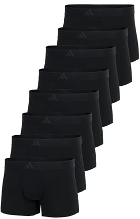 adidas Basic Boxer Trunk Men Herren Unterhose Shorts Unterwäsche 8er Pack, Farbe:Black, Bekleidungsgröße:XL