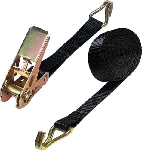 Ratchet Straps 6m 1763LB 4 Sets, Adjustable Ratchet Straps for Heavy Cargo Securing, Heavy Duty Tie Down Straps with Hooks for Securing Motorcycles, Kayaks, Truck, Trailer, Vans, Car Roof etc.