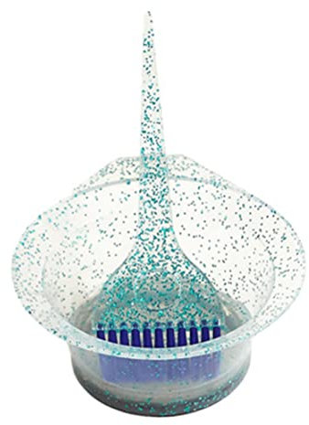 Hair Coloring Dyeing Kit Salon Hair Dye Brush Bowl Set Hairdressing Styling Accessories 2PCS Blue