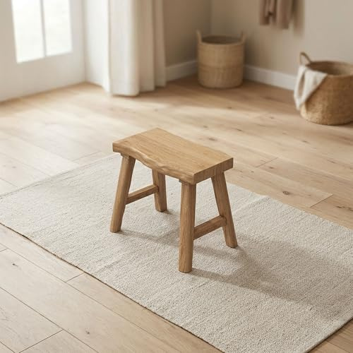 WXZXWXZX Sitzbank Flur Holzbank Rustikal Küchenbank Eckbank Esszimmer Garderobenbank Esszimmerbank für Küche Eingang Wohnzimmer(50cm(19.7in))